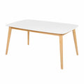 Stół jadalniany biały drewno bukowe MDF 150x90 cm