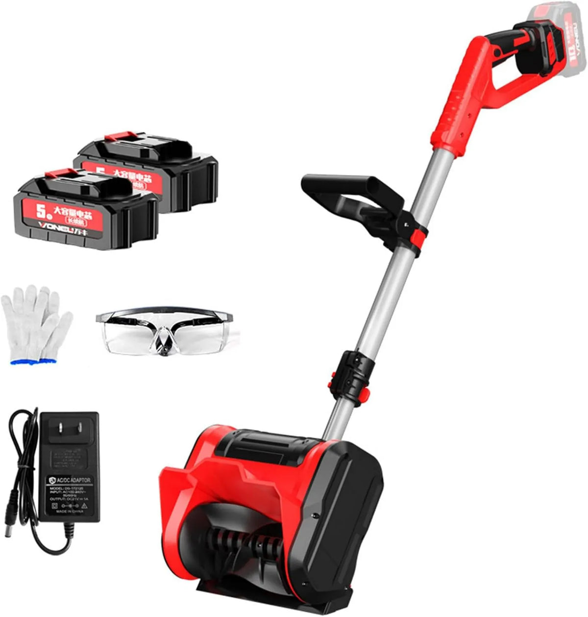 ExoticaBlend, brushlessmotor- 1500 mah, fabryka, do pługu śnieżnego do domu, Elektryczny pług śnieżny 3300 obr. / min, Odległość startu: 8 m, utrzymanie brushlessmotor-2