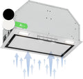 KLARSTEIN okap kuchenny, 90 cm, 369 m3 / h, odwracalny, dotykowy, wyciszony, 90 cm Kuchnia z lampkami LED, Potężny przepływ powietrza m3/h