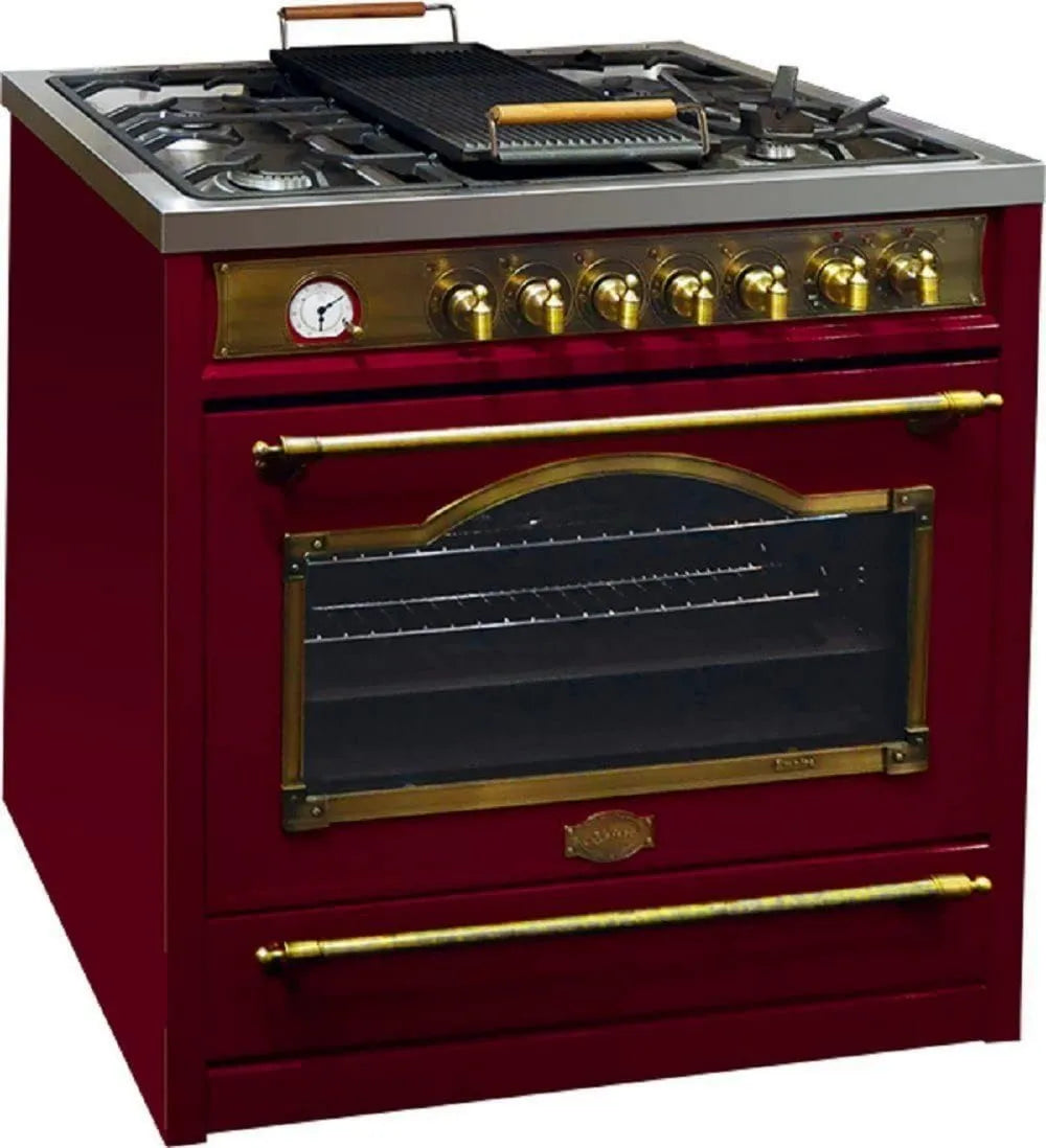 HGE 93555 płyta gazowa, 90 cm, 115 l, 4,5 kW, Kaiser Kuchenka gazowa RotEm/5, kuchenka elektryczna gazowa retro 90 cm Range Coocker