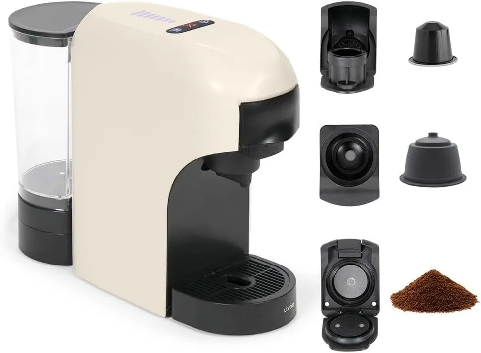 Livoo, Ekspres do kawy Nespresso DOD217C, ekspres do kawy elektrycznej, 1400 W, 7 poziomów