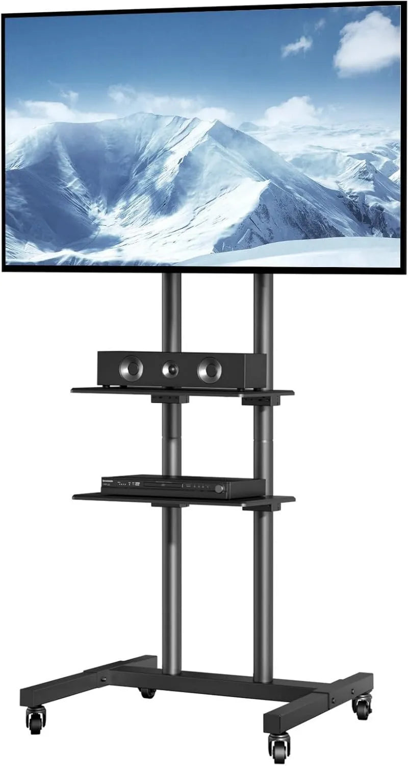 VEVOR uchwyt ścienny, Szafka TV, 70 cali, 400x600 mm, stojak TV na uniwersalnych stopach dla 32 do 70 cali TV koszyk TV wysokość TV Regulacja na 5 poziomach
