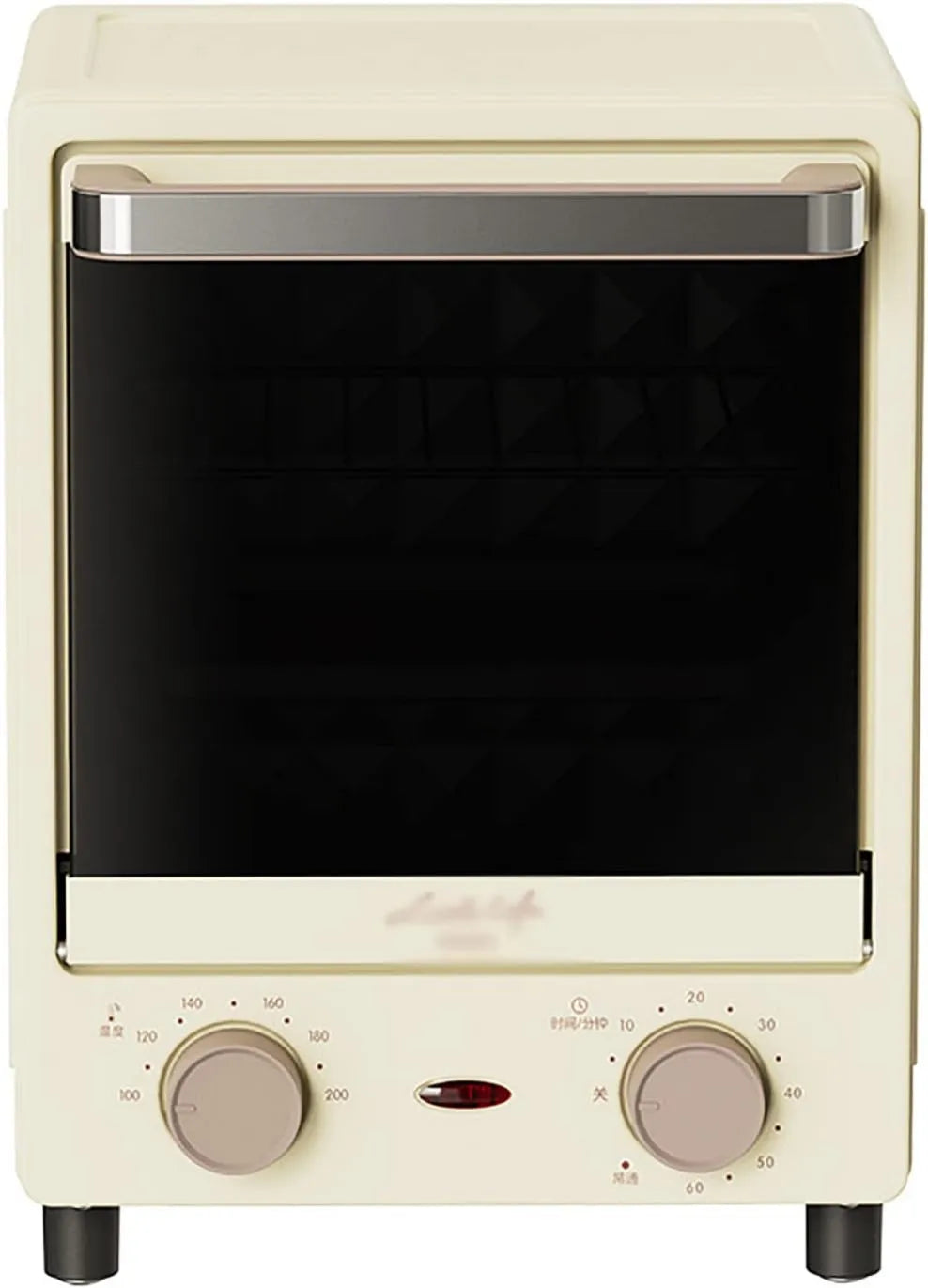 THREMA mini piekarnik, Piec elektryczny, 12 l, 800 W, licznik, grill, kompaktowy, 2 strefy temperatury, Regulacja temperatury 100 do 200 °, Gotowanie