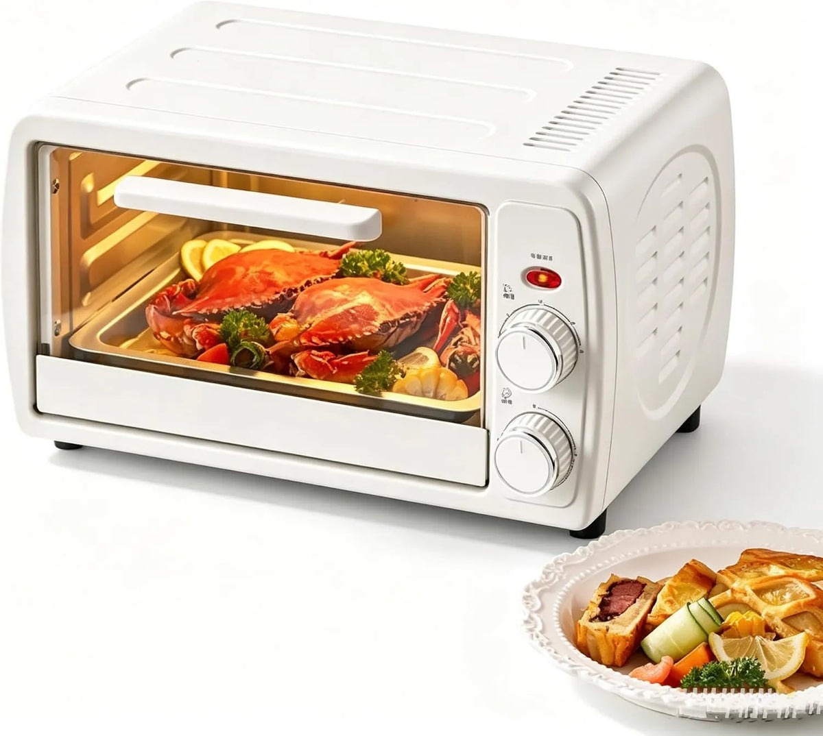 Generic mini piekarnik, Piec elektryczny, 16 l, 800 W, 100 do 250°C, licznik czasu, grill, 2 strefy temperatury, 2-przyciskowa regulacja, łatwe w użyciu, do domu