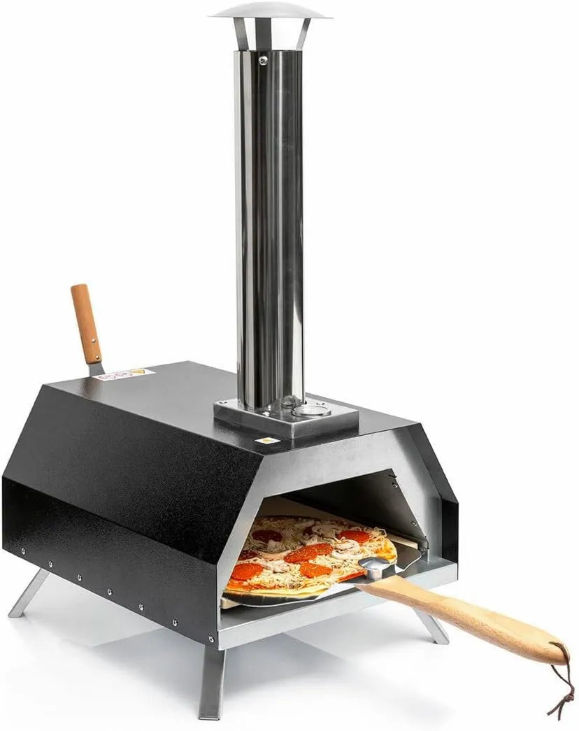 InnovaGoods piec do pizzy, 30x30 cm, Ø 0 cm, szybkie gotowanie do 500oC i talerz do pizzy 30x30 cm