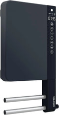 Atlantic, 800 W + 1000 W Atlantyk, TELIA, Czarne ręczniki suszarka 2 bary 1800 W, mini format dla maksymalnej funkcjonalności, Skrzynka kontrolna
