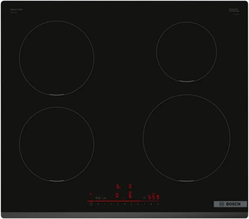 Bosch płyta grzewcza, Induction Gotowanie Tabela 7400 W 4 czarne strefy PIE631HC1E