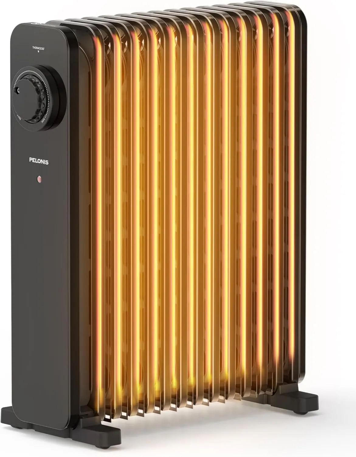 PELONIS, Grzejnik elektryczny, 2500 W, termostat regulowany, 3 poziomów ciepła