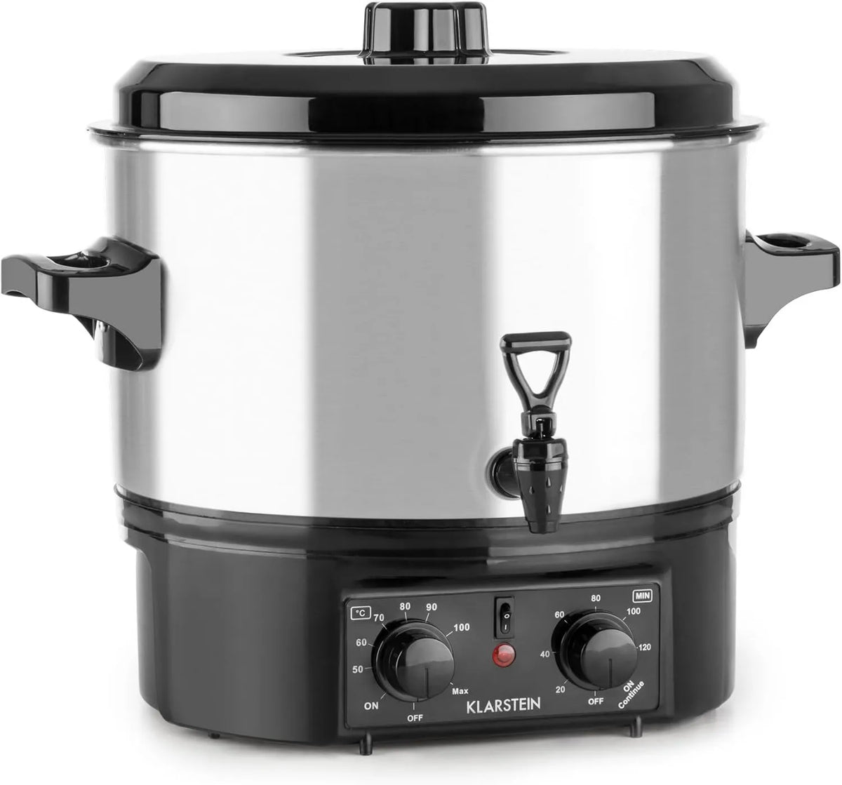 KLARSTEIN, Sterylizator, przełącznik, elektryczne urządzenie do sterylizacji, 16 l, 2000 W, zegar, 2 strefy temperaturowe
