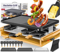 KESSER, płyta grzewcza, powłoka non- stick, stół do gotowania, maszyna do raclette ® z naturalnym kamieniem do gotowania