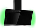 KLARSTEIN okap kuchenny, 90 cm, 585 m3 / h, klasa energetyczna A, pochylona, cicha, kuchnia 90 cm z lampkami LED RGB m3/h