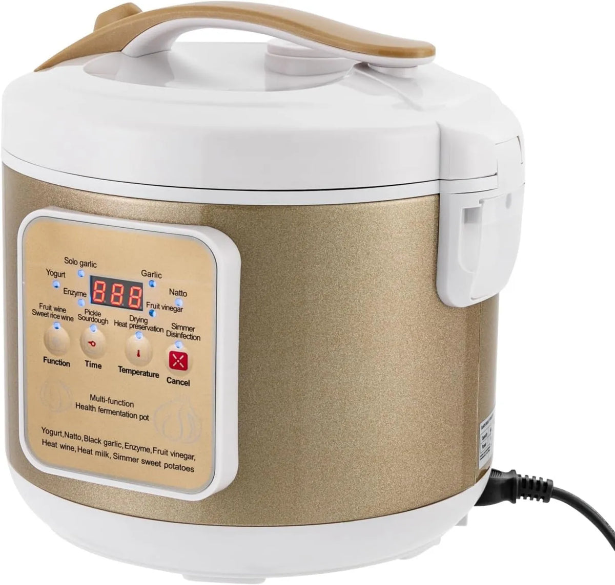 DeeDuud, Maszyna do jogurtu, 6 l, 90 W, czarna, do czarnego czosnku
