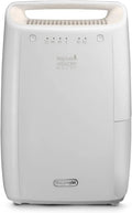 De'Longhi osuszacz powietrza, Denawidator 10 l / 24h DEX210SF, przenośny, cichy, biały, 3-filtr akcji 10 l/24h