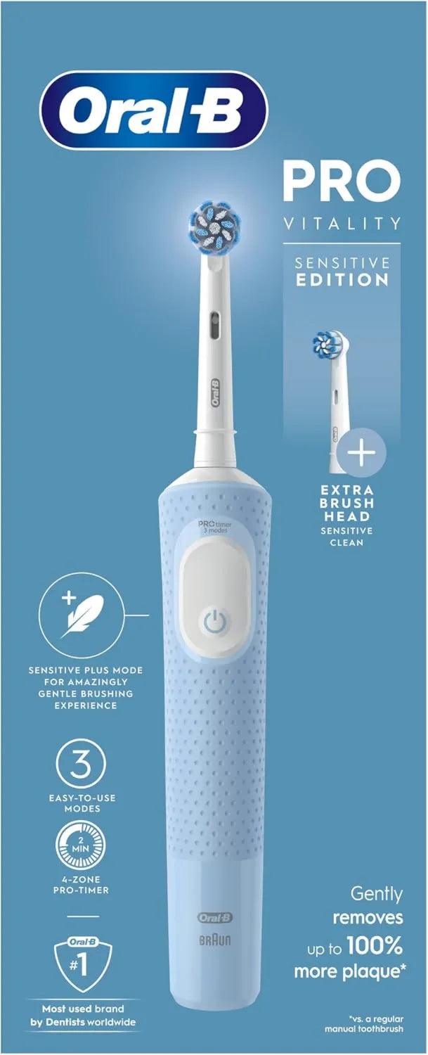 Oral-B, UK 2 szczotka, Plug, 3 tryby, niebieski, Pro, Oral- B Vitality Pro elektryczny Teeth Brushes Dorośli