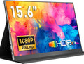 Yodoit monitor komputerowy, Przenośny monitor, Xbox, PS4 5, Przełącznik, TV, 15, 6 cali, 1920 × 1080, Full HD, Płyta IPS, HDMI, USB, PC screen, MacBook, Laptop