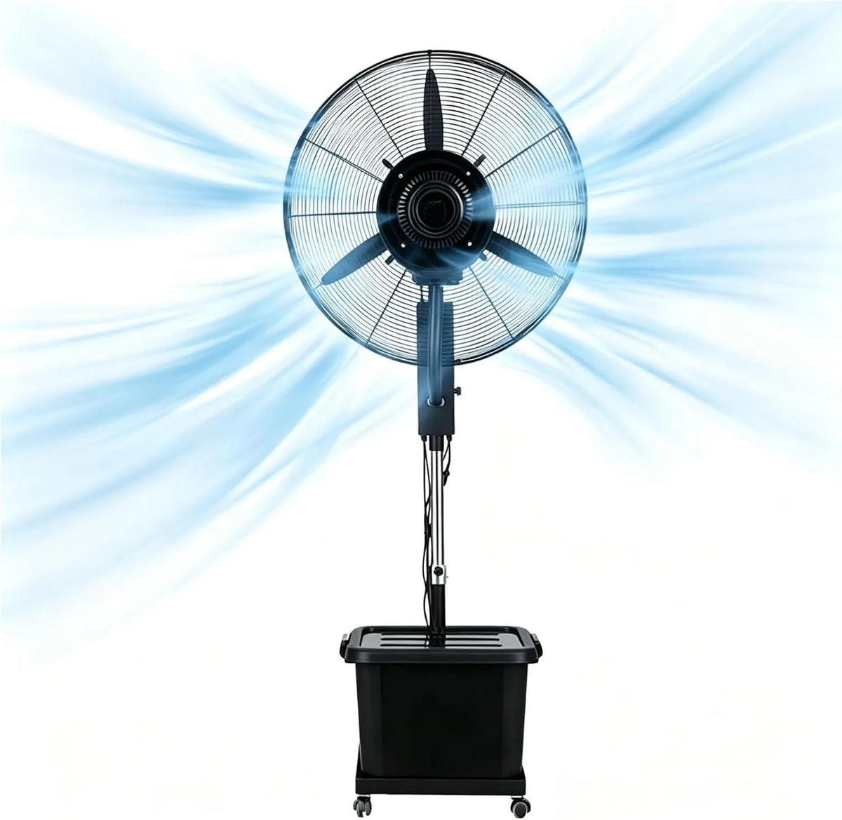 Lsoiup, Odświeżacz powietrza, 200 cm, 42 l, Ø 71 cm, plener, 3 prędkości, Automatyczne oscylacja 90 °, Regulowana stopa 160- 200 cm